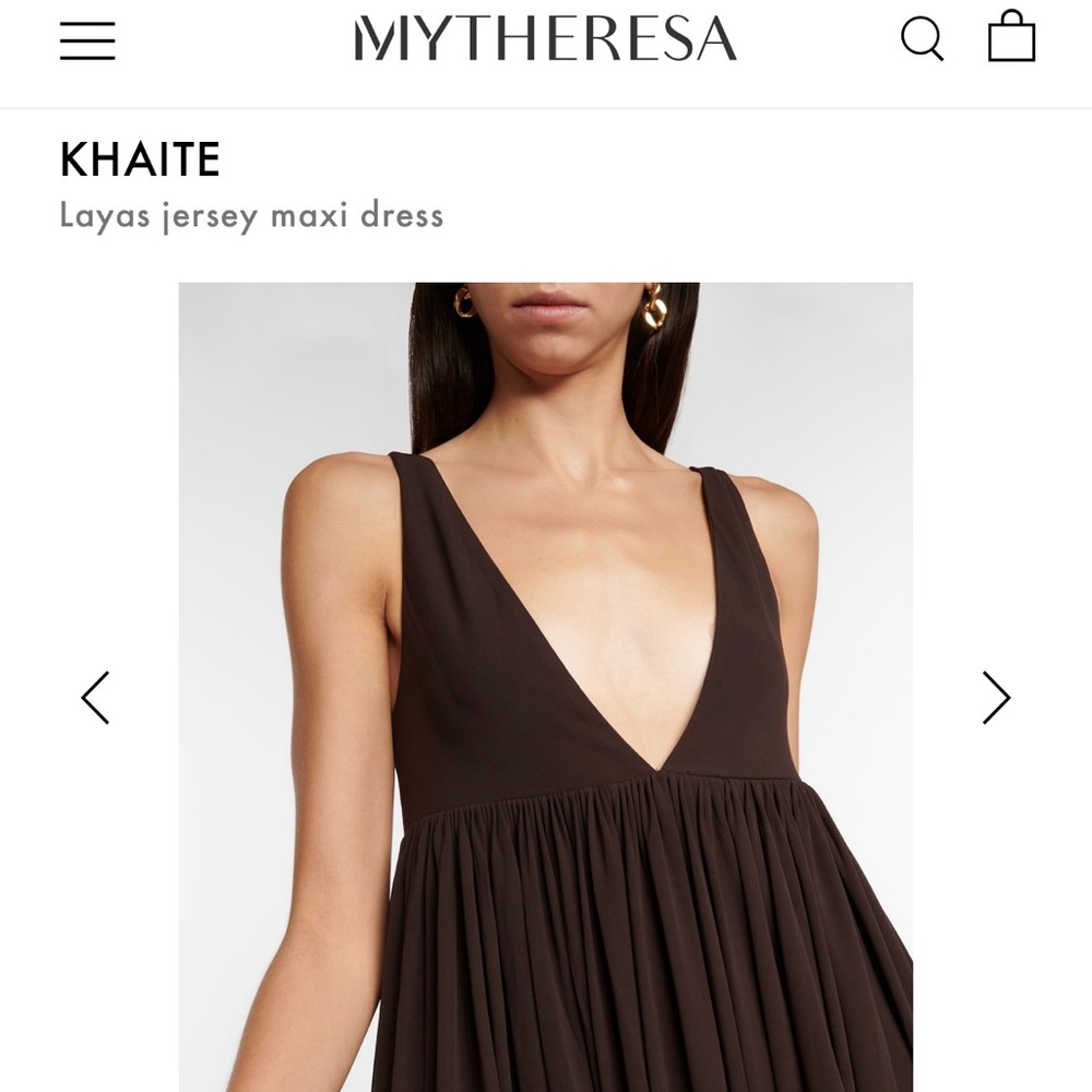 Khaite layas jersey dress